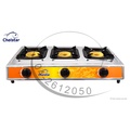 Chelstar CGC-322 Stainless Steel 3 Burner Tabletop Gas Cooker Stove