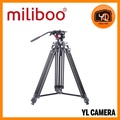 miliboo MTT601A Tripod Profesional Berbahan Aluminium untuk Kamera DSLR dan Camcorder dengan Pemegang Fluida dan Penyebar Mid-Level