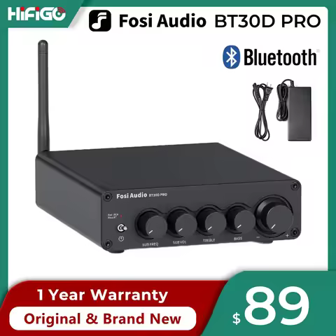 Fosi Audio BT30D Pro Amplifier Bluetooth 2.1 Channel