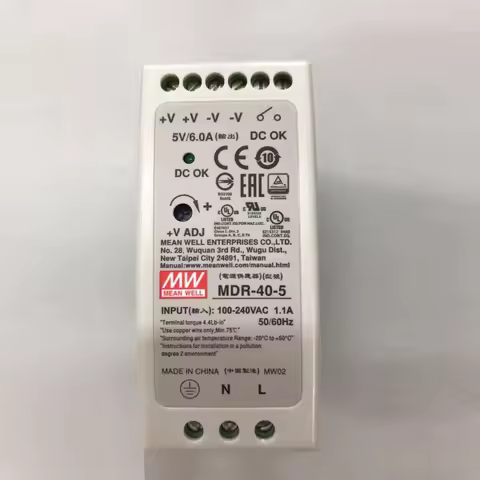 MEAN WELL MDR-40-12 แหล่งจ่ายไฟ DIN Rail