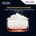 Bolde Super Cook Less Sugar Firewood Rice Cooker 2L - Penghemat Gula dan Energi