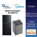 Midea MDRT267MTB30 Peti Sejuk 2 Pintu 200L