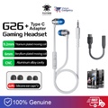 Plextone G26 In-Ear Earphone Gaming Earbuds Super Bass Dual Core - Putih