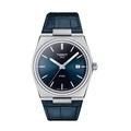 ทิสโซต์ T137.410.11.051.00 นาฬิกาควอTZซ์ PRX Quartz Black Dial Silver Steel Strap Watch For Men