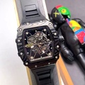 Richard Mille RM 035 นาฬิกาข้อมือสแตนด์อโล่ Carbon TPT