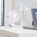 Kipas Angin Jepit Portabel Krisbow USB Charging Mini Fan Putih - Hot_Cold_Fan