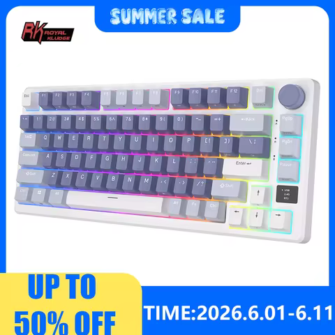 คีย์บอร์ด RK Royal Kludge M75 75% Bluetooth Tri-Mode Wireless Mechanical Keyboard
