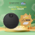 Viomi V3 Robot Vacuum Cleaner | 2600pa Suction Power | 550ml Dust Bin | Black
