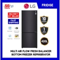 LG GC-B529NQCZ Peti Sejuk 2 Pintu Matte Black