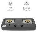 Bếp ga đôi Electrolux ETG7256GKR - Kính cường lực, màu đen, 2 đầu đốt công suất cao