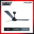 Kipas Siling deka DR9 60" Hitam / Putih - Kipas Siling dengan Regulator Dinding Elektronik