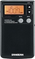 Sangean DT-200X AM/FM Portable Radio Tuner - Black