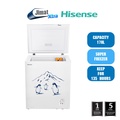 Hisense FC186D4BWP Peti Sejuk Beku 178L, Putih, Kapasiti Besar untuk Penyimpanan Makanan