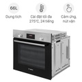 Lò nướng âm tủ Bosch HBF113BR0A 66L, màu đen, kích thước 595x594x548mm