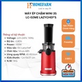 Máy Ép Chậm Mini 3S LC-02ME Lazychef - Dung Tích 400ml, Màu Đỏ, Made in Việt Nam