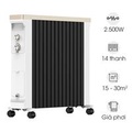 Máy sưởi dầu Roler RH-2120 - 14 thanh, công suất 2.5kW, chống đổ và tự động ngắt nhiệt