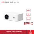 Wanbo X2 Pro Projector โปรเจคเตอร์ LCD ความละเอียด 1280x720 พร้อมลำโพงในตัว 5 วัตต์ x 2 สีขาว