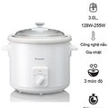 Nồi Nấu Chậm Panasonic NF-N51AWRA 5 Lít - Gia Nhiệt Quanh Lòng, Lòng Nồi Gốm Sứ Trắng