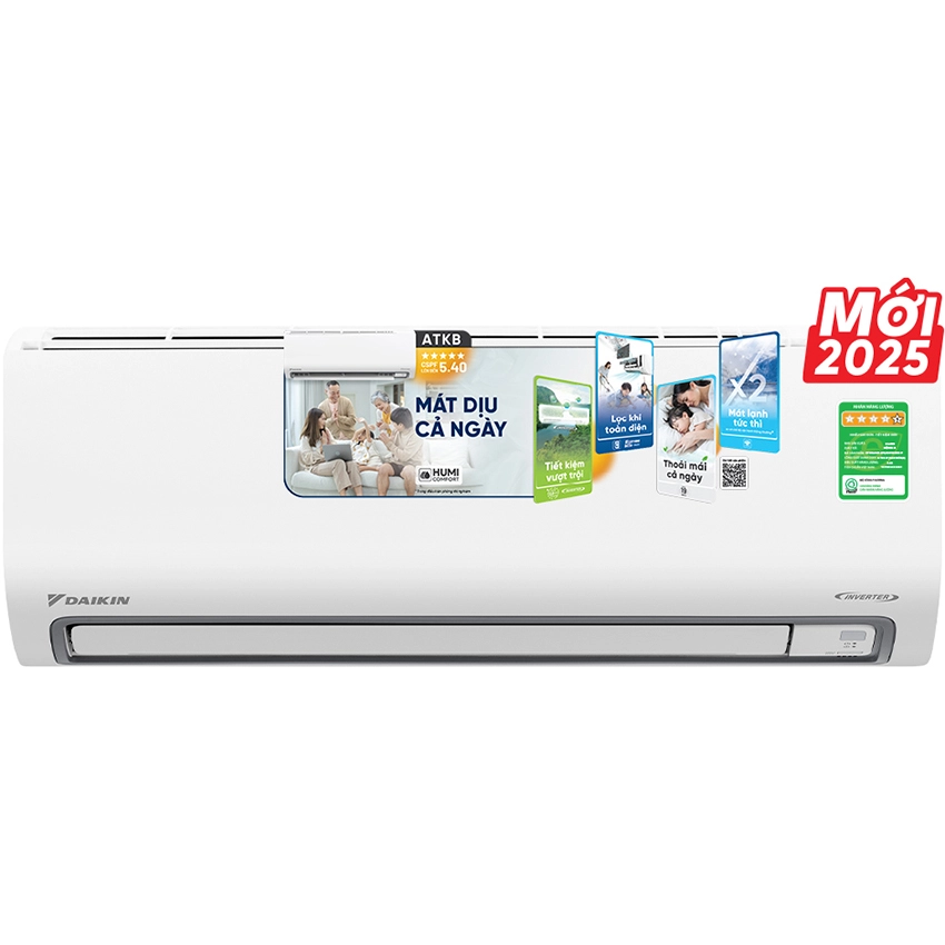 Máy lạnh Daikin Inverter 1.5 HP ATKB35ZVMV - Máy lạnh di động