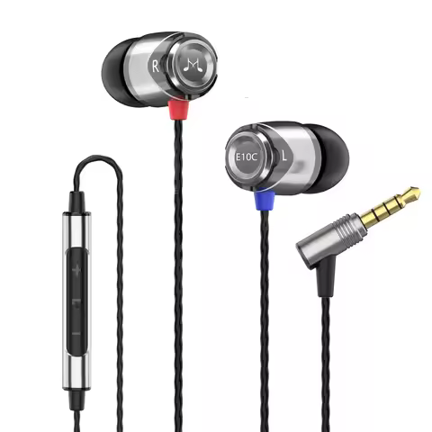 Tai nghe SoundMagic E10C In-ear, Driver 10mm Neodymium, Có Micrô, Màu Đỏ/Vàng/Bạc
