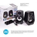 Vinnfier Icon 808 BTR 2.0 Bluetooth USB Speaker - Hitam, 13 x 18 x 13 cm, 4W Output Power, FM Radio, Extra Bass, Aux Line-In, USB Drive Plug & Play, 7 Warna LED Pulsating, Pengawal Eksternal Sleek