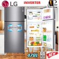 LG GN-C602HLCC 516L Peti Sejuk Top Freezer Platinum Silver