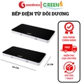 Bếp từ đôi mini Creen CR-IHPMI968MS-310 - Kích thước nhỏ gọn, màu đen trắng