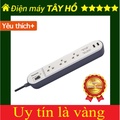 Ổ cắm có dây Panasonic WCHG243322W-VN, 3 ổ cắm, màu trắng, công suất 2300W, dây dài 3m