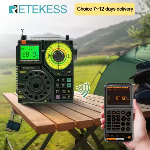 Retekess TR112 วิทยุพกพา AM FM DSP พร้อมบลูทูธ 5.0 และฟังก์ชัน SOS