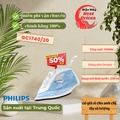 Bàn ủi hơi nước Philips GC1740/20 - Xanh dương nhạt, 220 ml, 25 g/phút, chống dính Ceramic