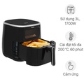 Nồi chiên không dầu Philips HD9257/80 5.6 lít - Đen, 1700W, 24 tháng bảo hành