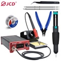 JCD T12 80W Soldering Iron Kit - Stesen Penyuhuan Elektronik dengan Paparan OLED Digital