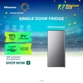 Hisense RR197D4AGN Peti Sejuk 1 Pintu Kapasiti 170L Warna Silver