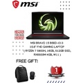 MSI Bravo 15 Laptop Gaming Hitam - AMD Ryzen 5, 8GB RAM, 512GB SSD, 15.6" FHD