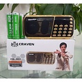 Loa Craven CR-853 - Đỏ, Vàng | Kích thước 18x9x5 cm | Pin 18650 3.7V
