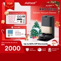 Airbot X40 Ultra - Robot Vacuum dan Mop Hitam 35cm x 9.5cm, Kapasiti Debu 0.6L, Suction Power 4000Pa
