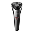 Philips S1301/02 - Penyayak Elektrik Siri 1000 Hitam dengan Sistem Pemotongan PowerCut dan Pengisian Cepat