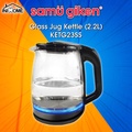 Samu Giken SG-KETG23SS Electric Kettle 2.0L - Hitam, Kaca & Stainless Steel
