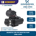 Grundfos CMB3-37PM1 Water Booster Pump 0.5 kW, 40m Head, 70L/m Flow Rate, CE Certified