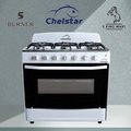 Elba EGC-N6704G Dapur Gas 60cm dengan Oven Elektrik 70L - Hitam