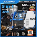 azzuno Mesin Las Listrik Mig Arc Tanpa Gas Co2 Las Argon 5 In 1
