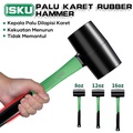 Palu Konde ISKU 1LB Gagang Karet Fiber Hammer/ Ball Pein Hammer