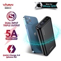 VIVAN VPB-W11 Powerbank 10000 mAh Wireless Fast Charging Hitam