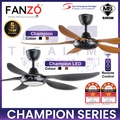 FANZÓ CHAMPION Kipas Siling 56" Matt Black / White / Walnut, 7 Kelajuan, R.F. Remote Control