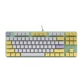 Keyboard Mekanik Digital Alliance MECA Fighter S - TKL 87 Key, Hitam/Putih, Switch Red/Blue/Brown