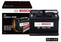 BOSCH AGM LN3 แบตเตอรี่แห้ง 70Ah สำหรับรถยนต์ ECO-CAR และไฮบริด