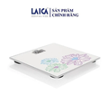 Cân sức khỏe điện tử Laica PS1052 - Kính chịu lực, LCD, 180kg, Trắng