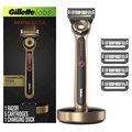 Gillette Labs - Heated Razor: Dao Cạo Râu Điện Tử 5 Lưỡi, Có Đế Sạc