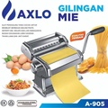 Pasta Maker Axlo A-905 - Alat Pembuat Mie dan Kulit Pangsit Manual dengan 8 Roda Pemotong Zigzag dan Polos