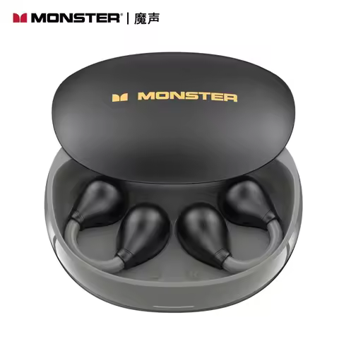 Tai Nghe True Wireless Monster AC500 - Đen/Trắng, Bluetooth 5.3, ENC, IPX5, Pin 6 giờ + 24 giờ